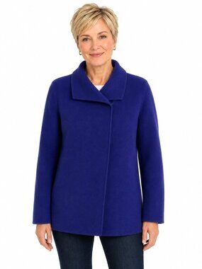 Vintage Field Manor Royal Blue Wool Cardigan Sweater